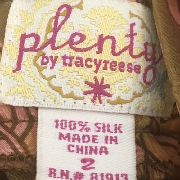 Plenty by Tracy Reese silk top, size 2 - Picture 5 of 6